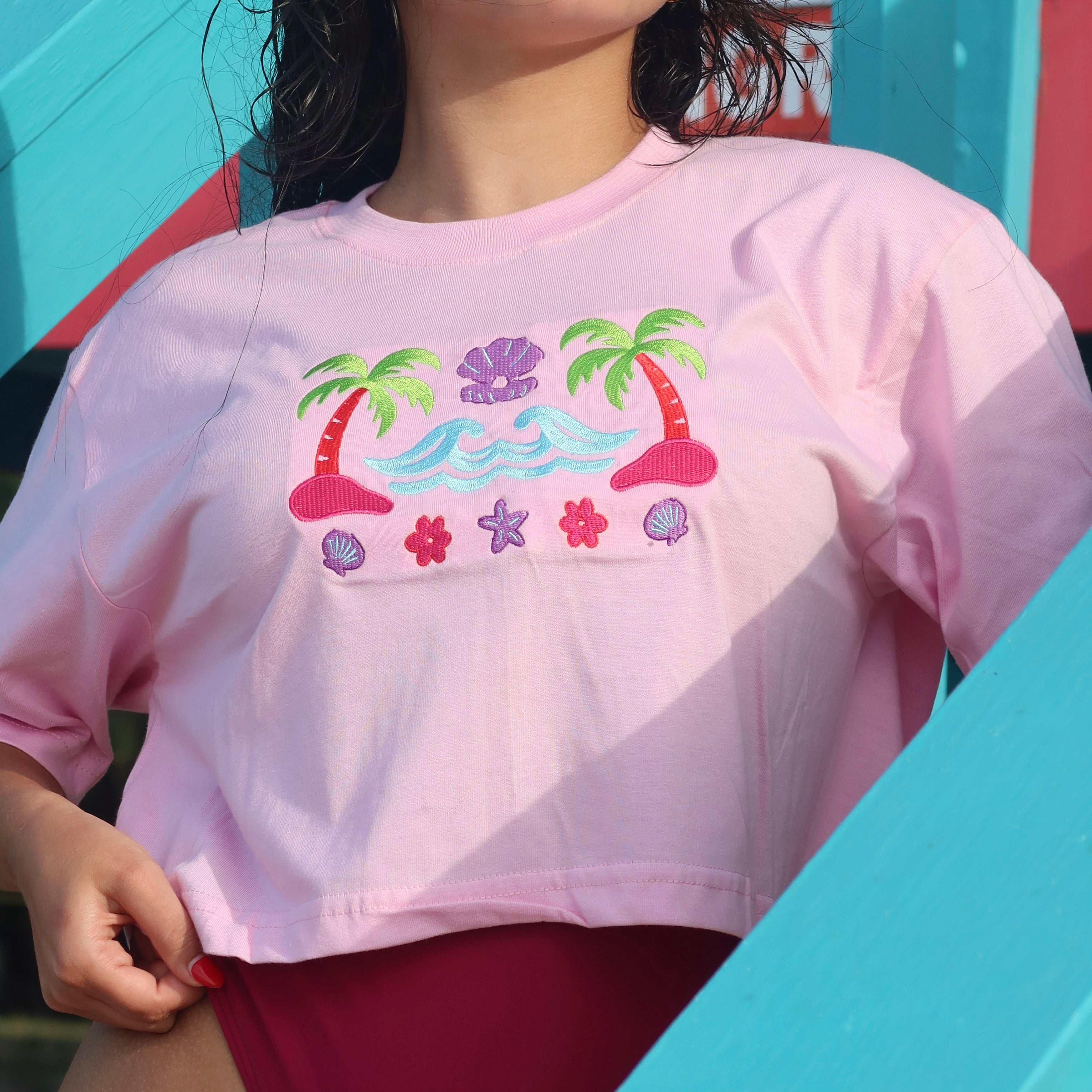 Isla Crop Top Pink