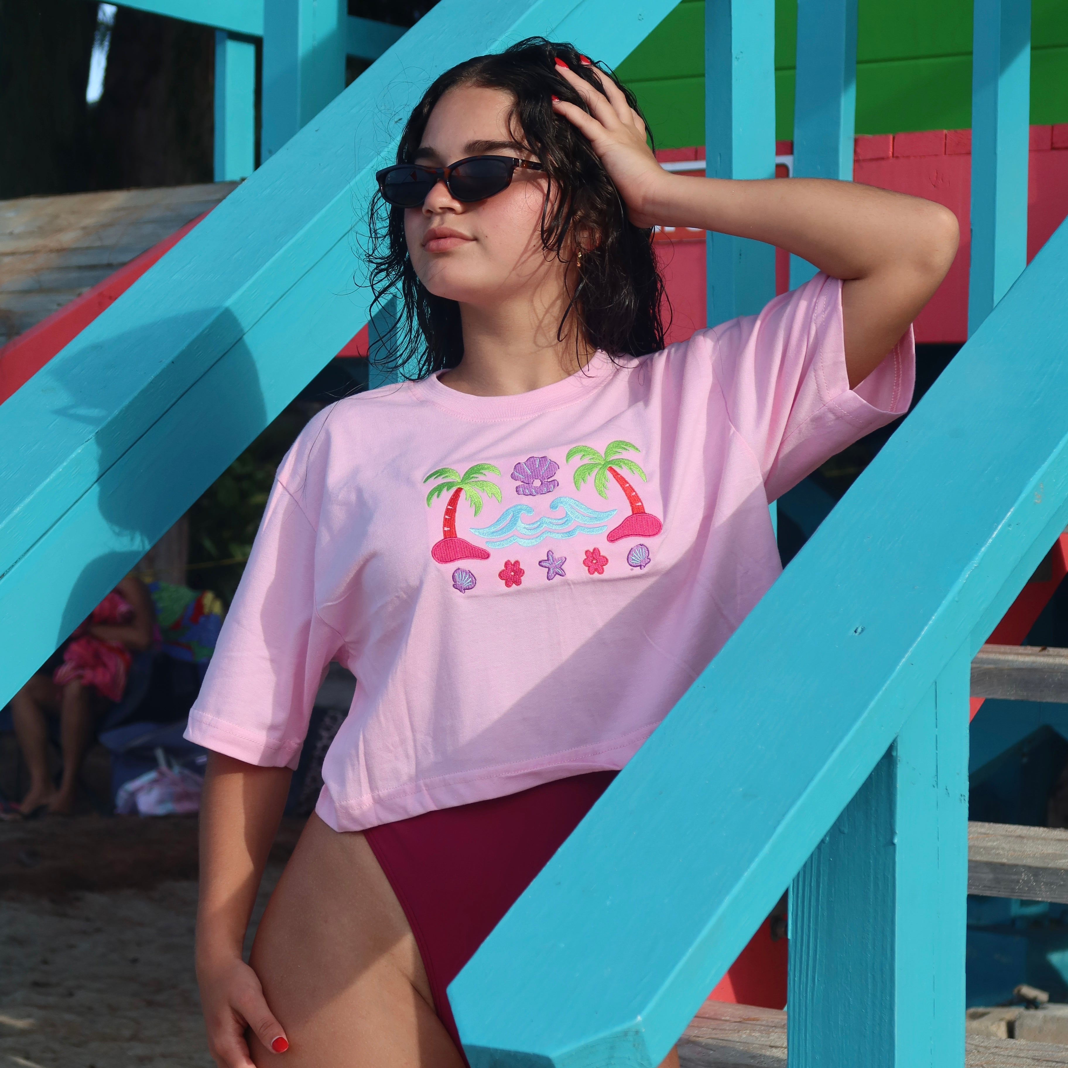 Isla Crop Top Pink